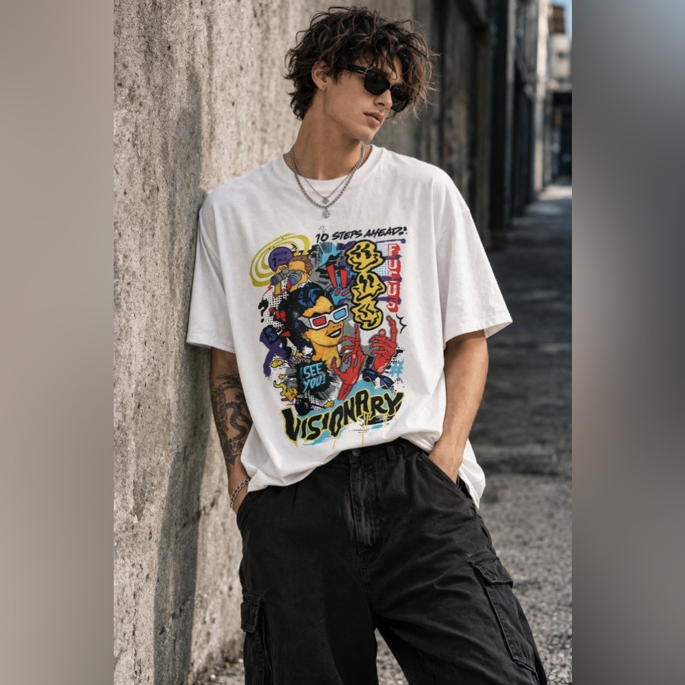 “Visionary” Graphic T-Shirt  – Size Small - RSine